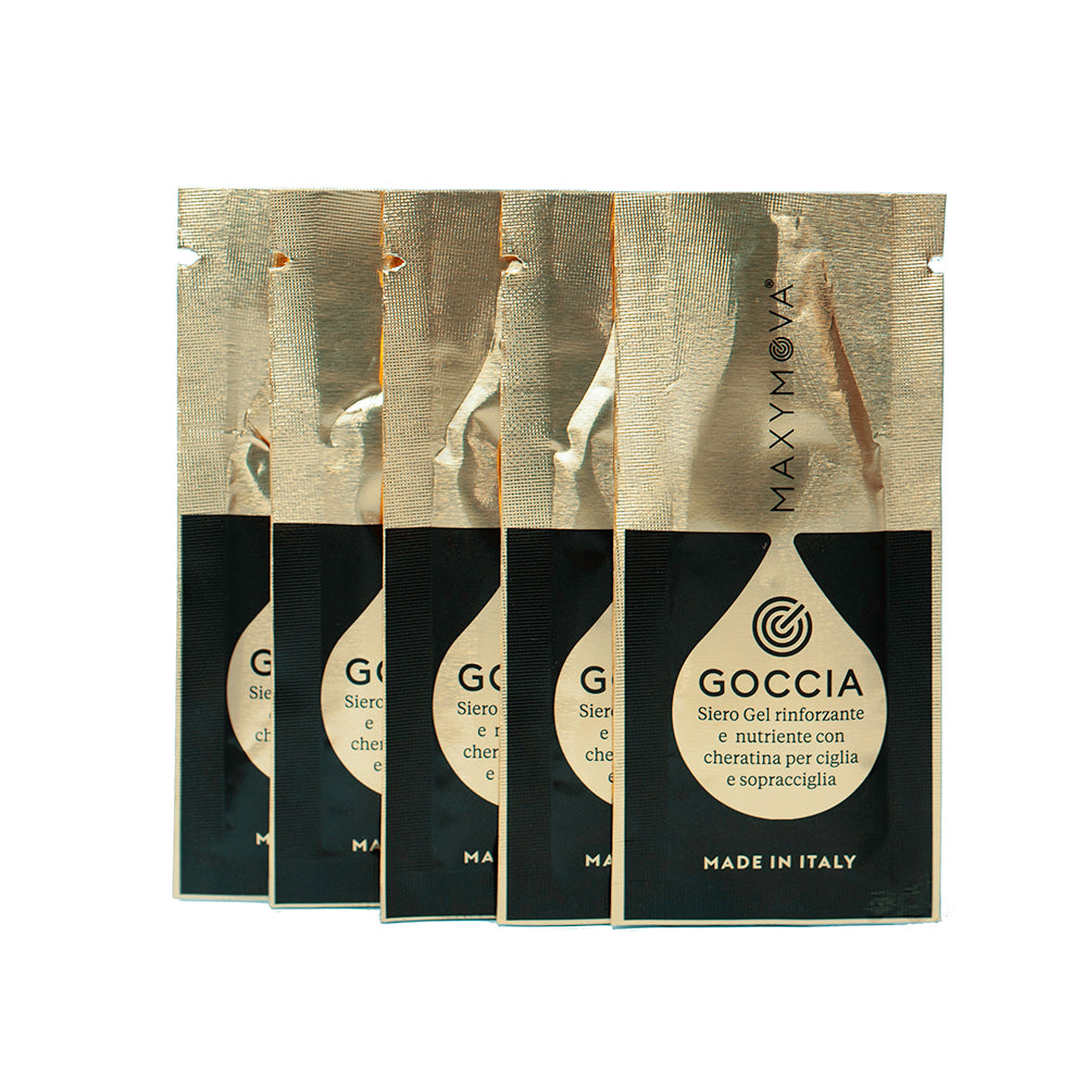 Goccia D'Oro 5 SACHETS - Gold Eyelash and Brow Treatment Serum - MAXYMOVA
