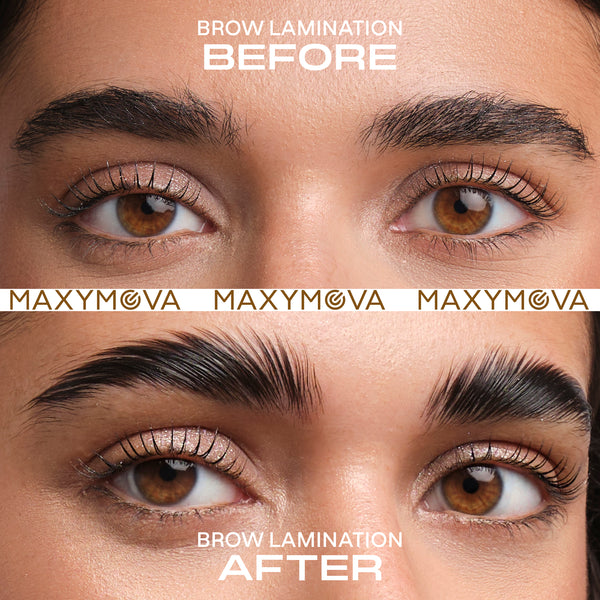 maxymova brow lamination before and after brow lami procedure using professional maxymova kit