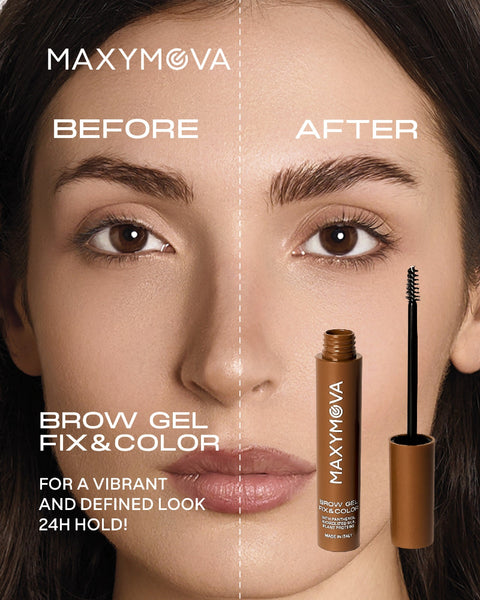 brow gel styling for eyebrows before and after