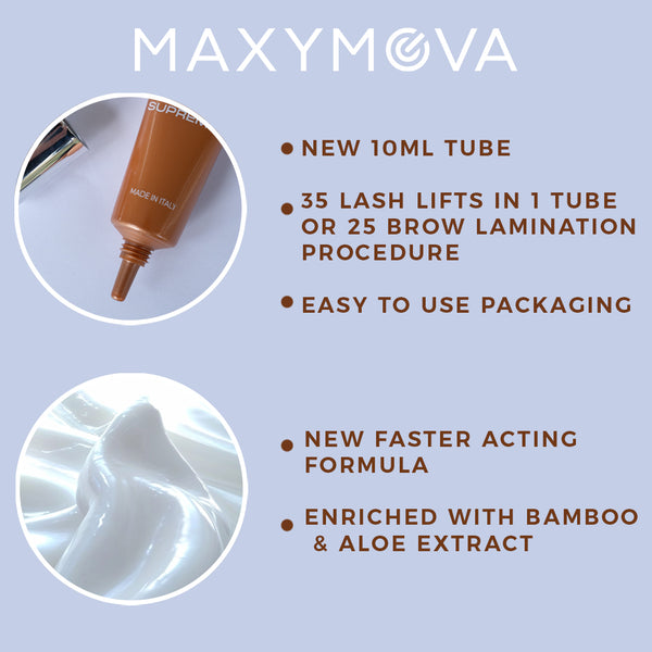 maxymova lash lift supreme fast acting solution brow lamination in tube