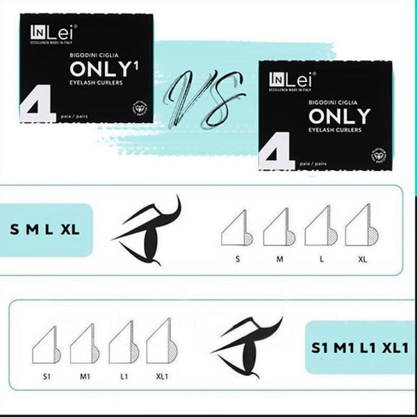 InLei® "ONLY1" - Lash Lift Silicone Curlers 4 sizes mix