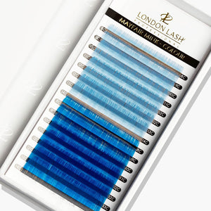 blue colour lashes light blue colored lash extensions