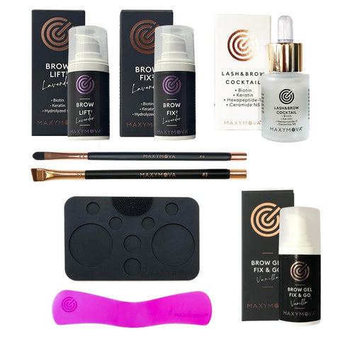 Brow Lamination Kit, Eyebrow lamination solution, Shaping tools, Professional brow lamination at home, DIY brow lamination, Long-lasting brow solution, Nourishing brow treatment, Brow styling kit, Polished brow look, Easy-to-follow instructions