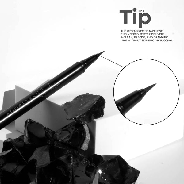 fine tip eyeliner easy to apply smudge free 